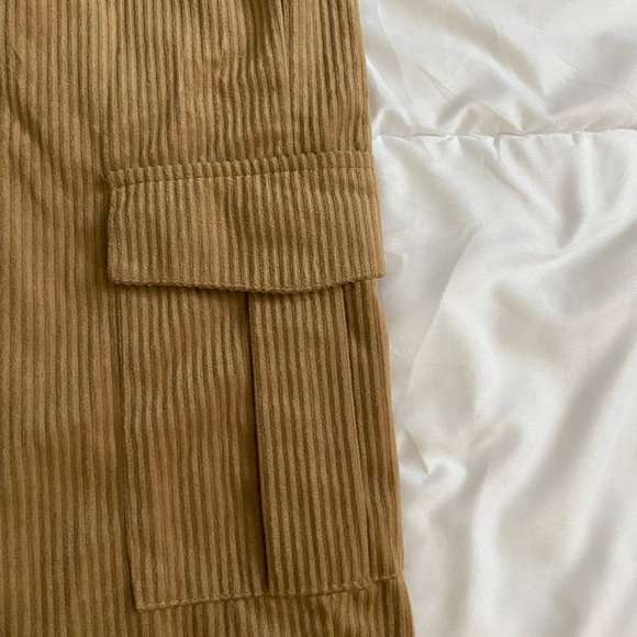 Brown Cordouroy Cargo Pants - Picture 2 of 3